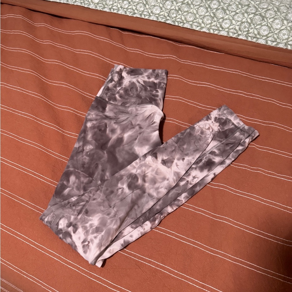 Lululemon Athletica Marble Leggings in Gray and Brown